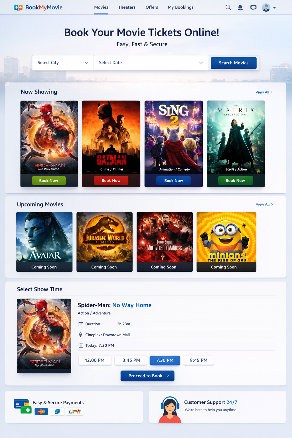 Movie Ticket Booking